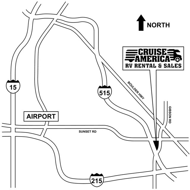 Cruise America stasjoner - Las Vegas