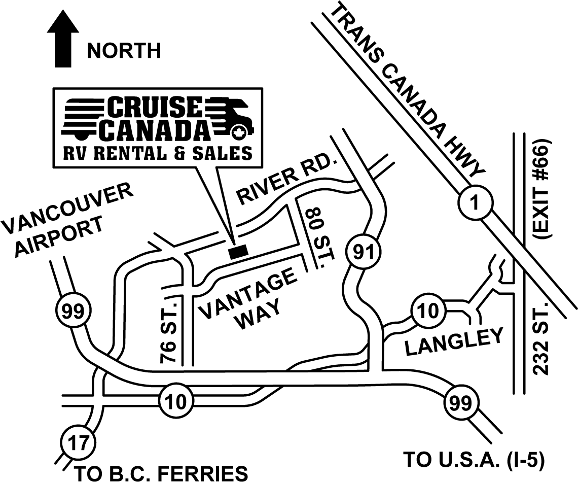 Cruise America stasjoner - Vancouver