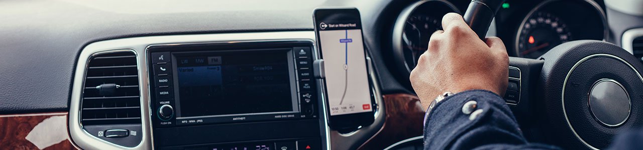 Leiebil med GPS inkludert