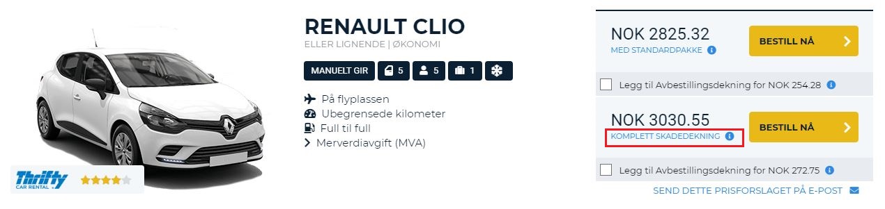 Komplett Skadedekning